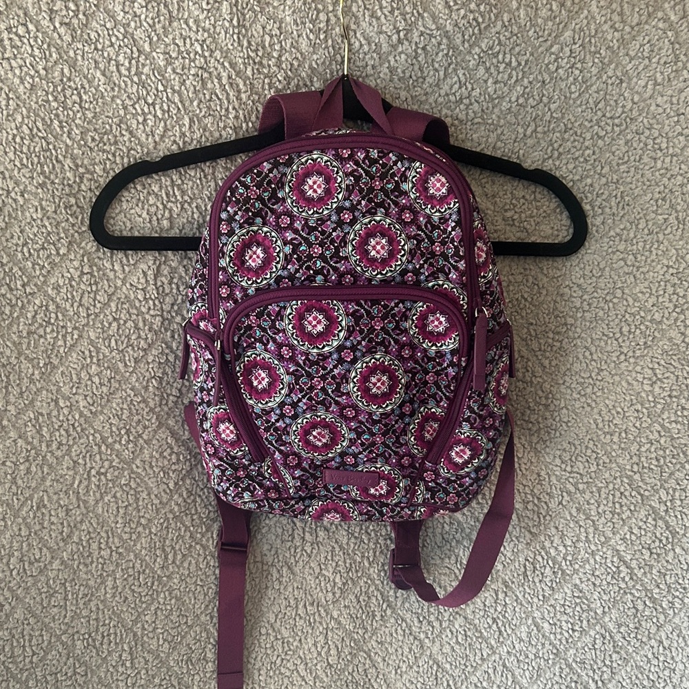 Vera Bradley Pink and Purple Floral Mini Backpack